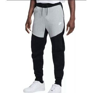 Nike Tech Fleece Joggers Gray Black Sweatpants Mens Sz 2XL Tall CU4495-016 NWT